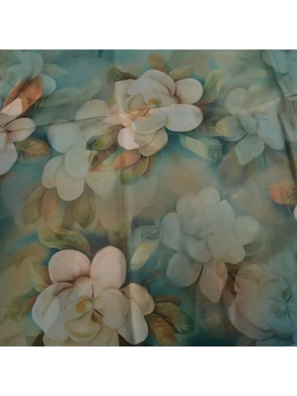 Luxurious 100% Mulberry Silk Chiffon Scarf - Oversized Wrap, Beach Coverup